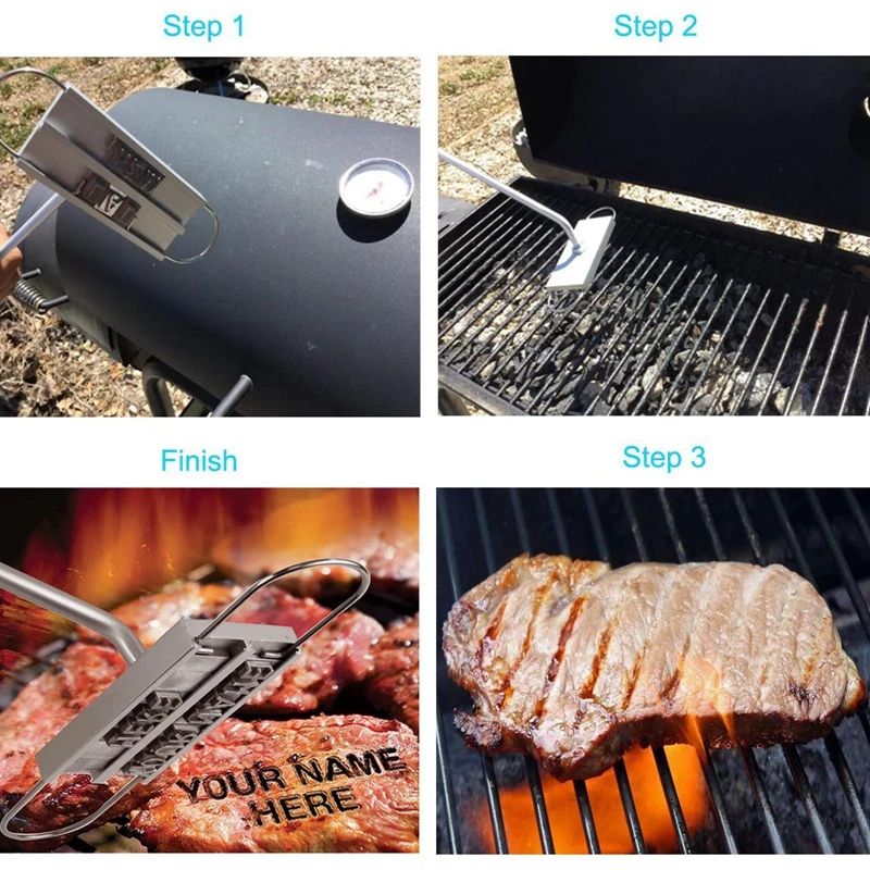 Утюг Для Маркировки Мяса Барбекю Своими Руками С 5 Реверсивными Штампами Букв
