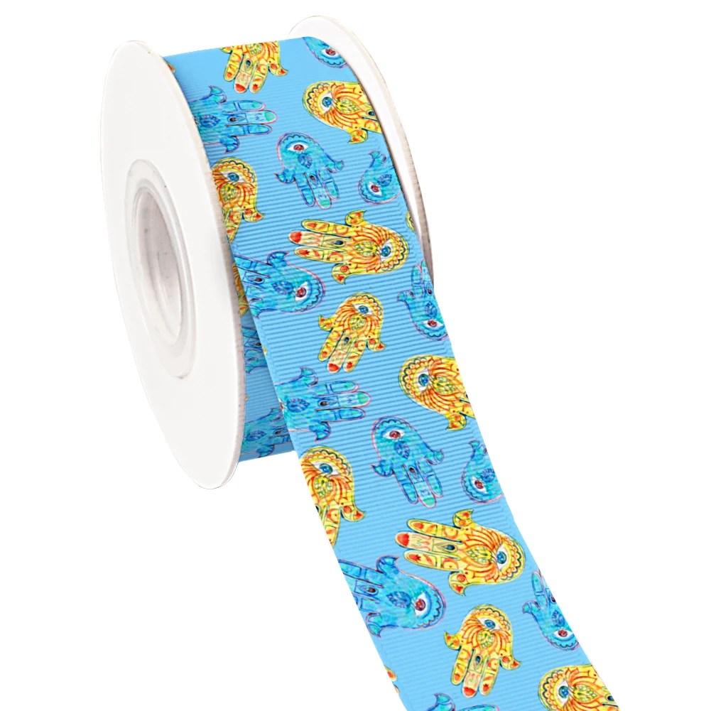 10 ярдов уникальная корсажная/атласная лента с мультяшным рисунком глаз для