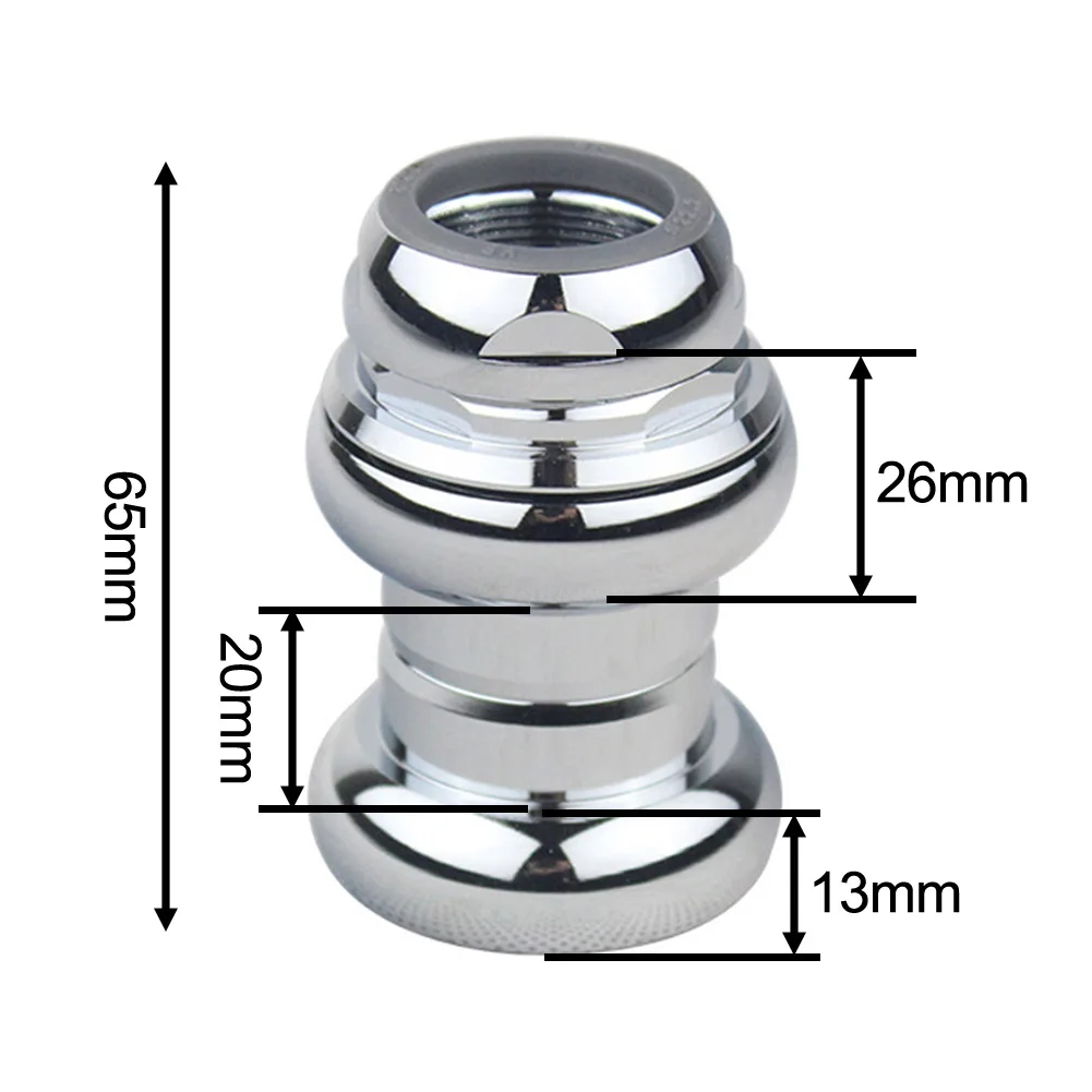 

Threaded Bicycle Headset Fixed Gear Racing Bike Headset Bearing 22.2mmx30x27mm Aluminum Alloy For Front Fork Inner Dia 22.2mm