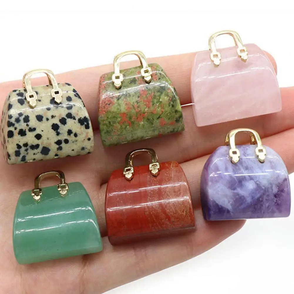 

Ручная резная статуя сумочки, устойчивая к выцветанию, для домашнего декора, Изысканная модель сумочки из искусственного кристалла, настольное украшение