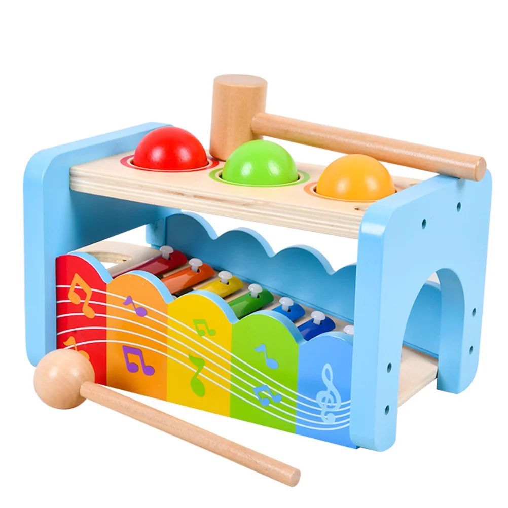 

1Pc Kids Wooden Adorable Wooden Educational Plaything for Kids Blue