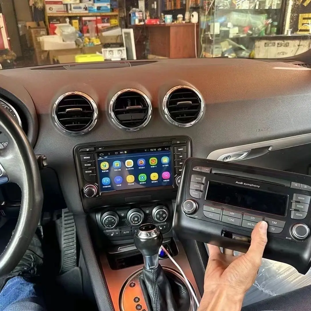 Для Audi TT MK2 8J 2006-2014: Автомагнитола Android 13, мультимедийная система, GPS-навигация, Carplay, интеллектуальные системы, 2 DIN (art.: 3920db87f02e7) - 3920db87f02e7
