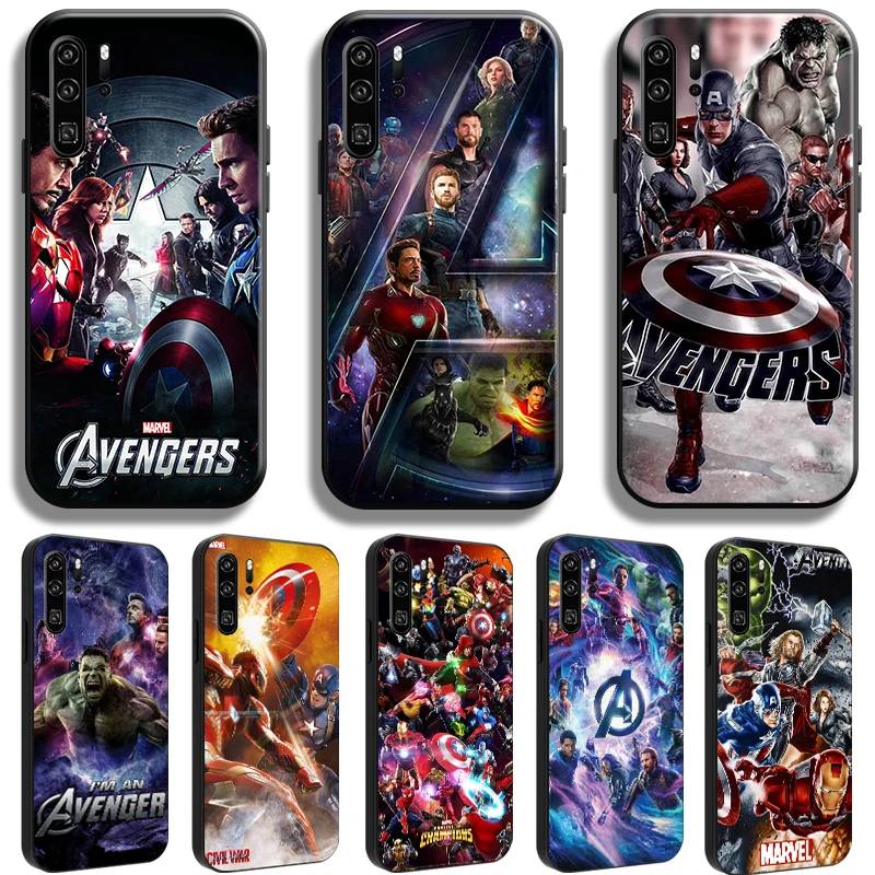 

Marvel Avengers For Huawei P50 P40 P30 P20 Pro Lite 5G P Smart Z 2019 2021 Phone Case Black Full Protection Soft Funda TPU