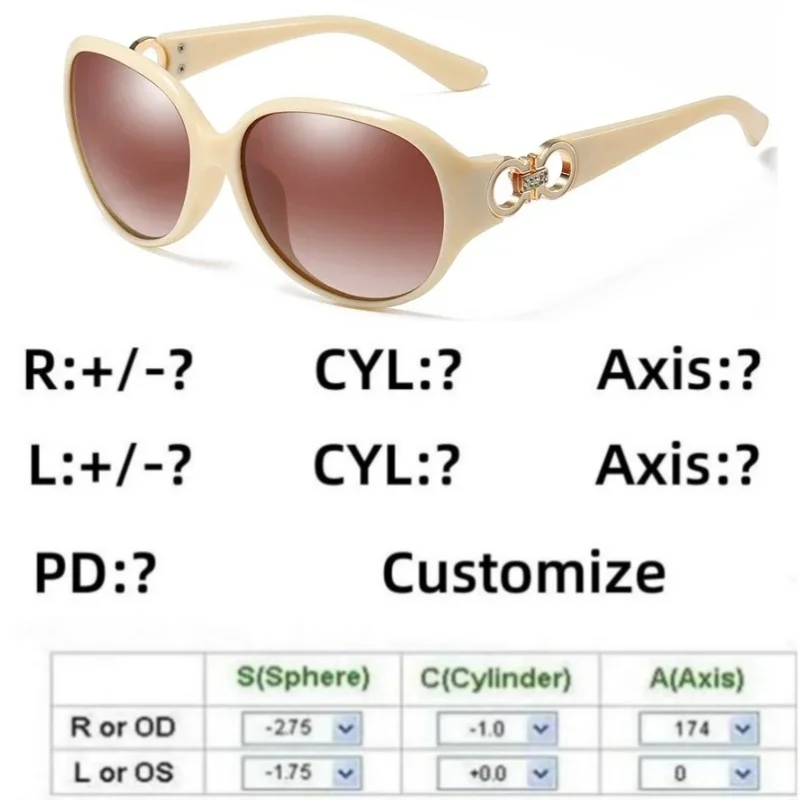 6122 солнцезащитные очки для дальнозоркости на заказ женские поляризованные