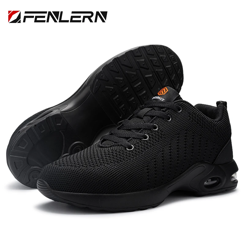 Fenlern Men Safety Shoes Women Light Weight Work Size 35 Steel Toe Shoes for Women Winter Work Shoes Women Safty Sneaker