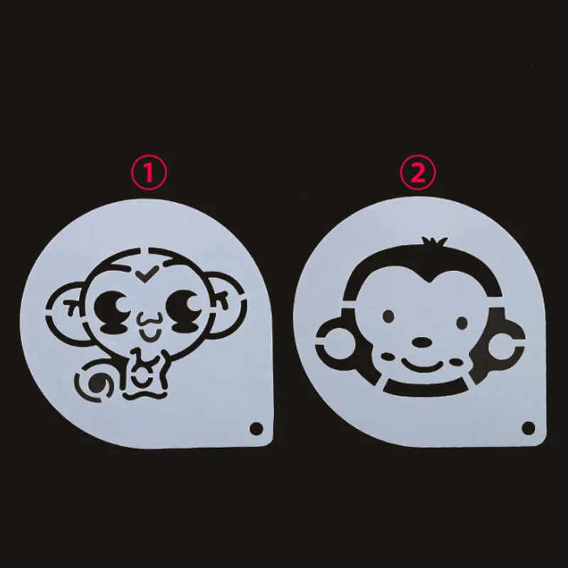 

Cartoon Animal Monkey Cake Lace Stencil DIY Layering Scrapbook Journal Coloring Embossing Baking Tools Decor Painting Template