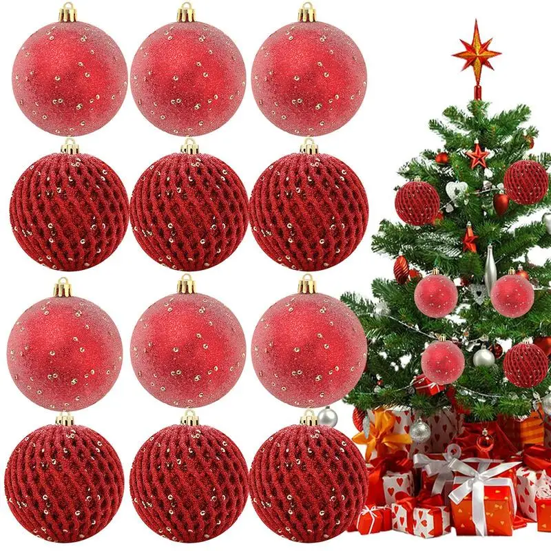 

Christmas Tree Ball 12Pcs Shatterproof Ball For Wedding Decor Home Decor For New Year Offices Holiday Party Wedding New Year