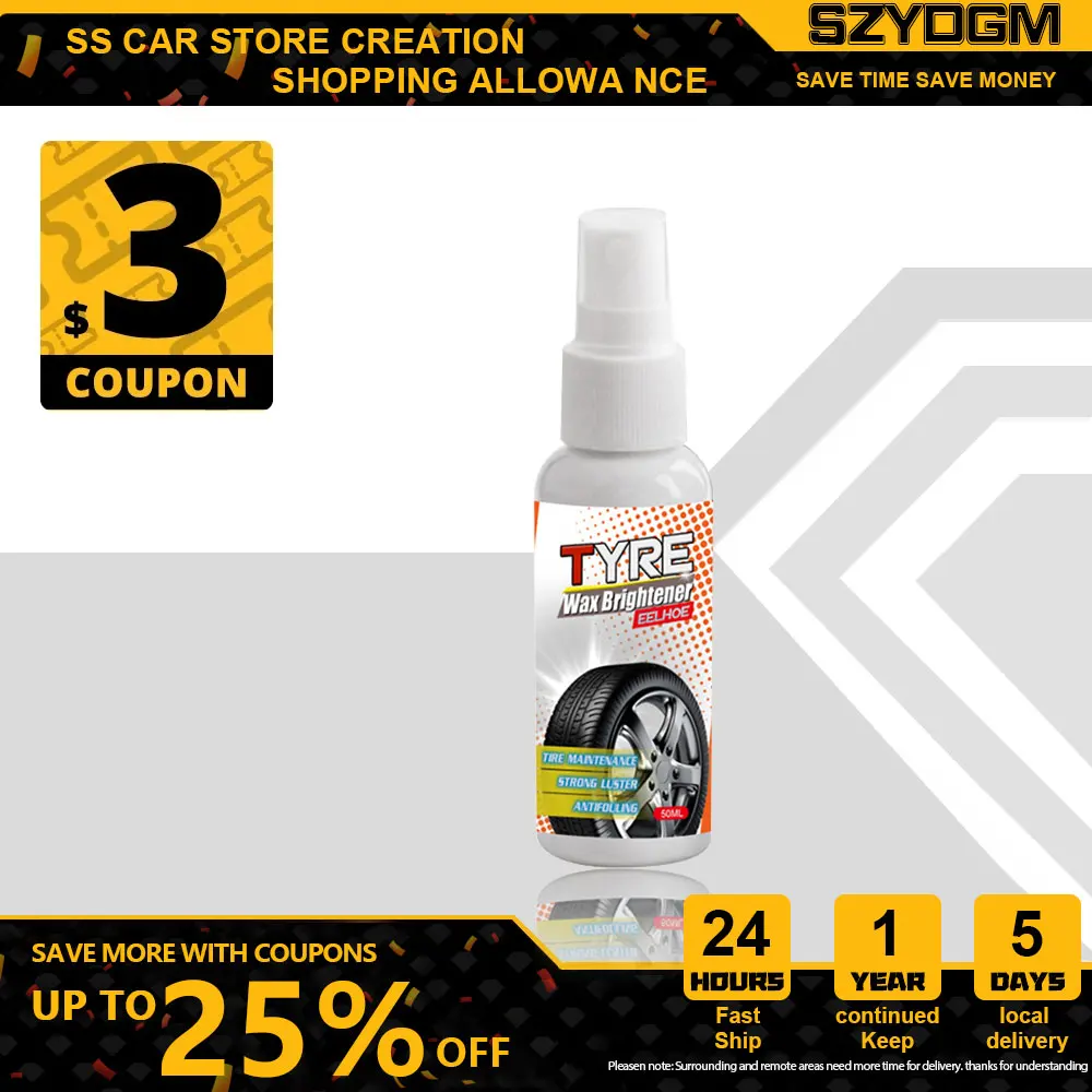 

Auto Tire Shine Spray Car Wheel Tire Cleaning Refurbishing Car Waxing Tire Polish Tire Maintenance Spray Tire Shine Cleaner