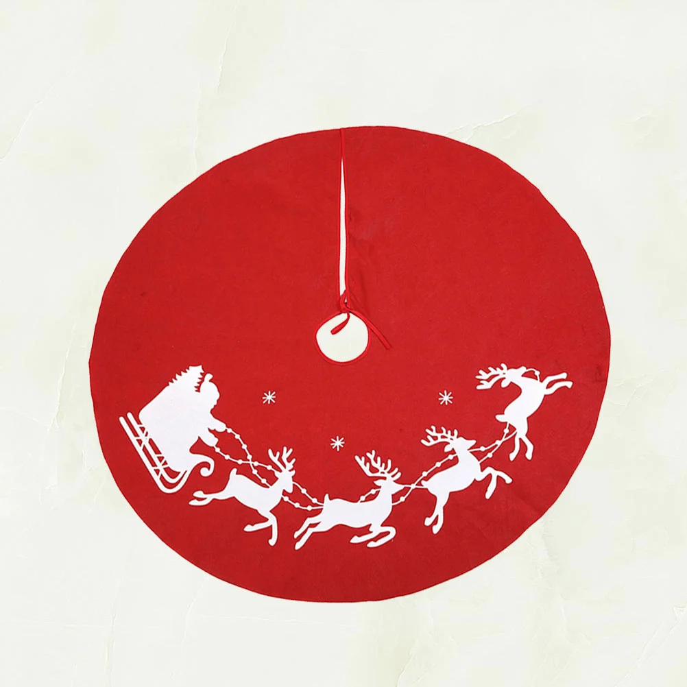 

Юбка для рождественской елки 80 см, с рисунком лося, ковер для рождественской елки, фартук для праздничной рождественской елки