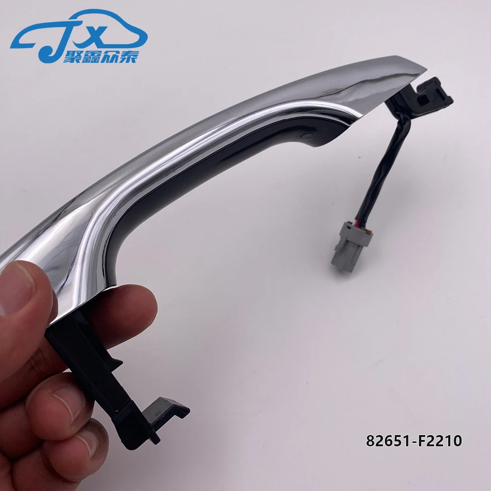 Для Hyundai Elantra 16-20 передняя левая/правая хромированная дверная ручка с умным ключом