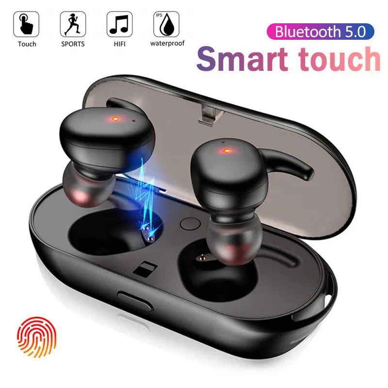Оригинальные беспроводные наушники Y30 TWS 5,0, Bluetooth наушники для смартфона, сенсорное управление, звук 9D, наушники-вкладыши с шумоподавлением, гарнитура