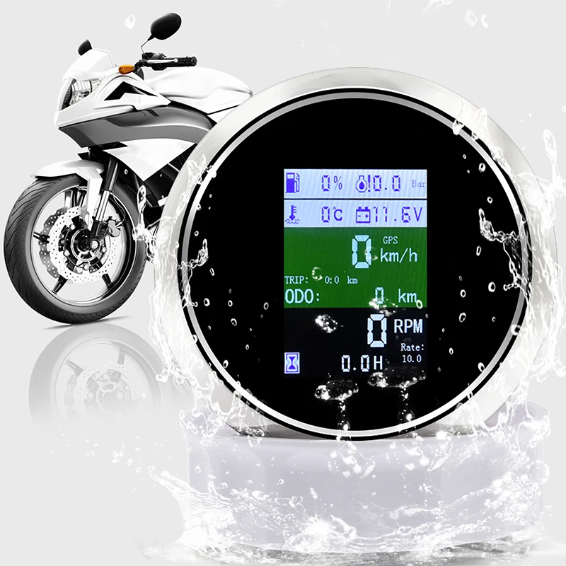 Водонепроницаемый GPS-Спидометр с антенной 85 мм 6 в 1