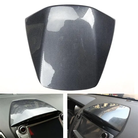 Новая Автомобильная консоль YAQUICKA из углеродного волокна, инструмент GPS навигация верхняя крышка отделка Стайлинг для Hyundai IX35 2010-2015