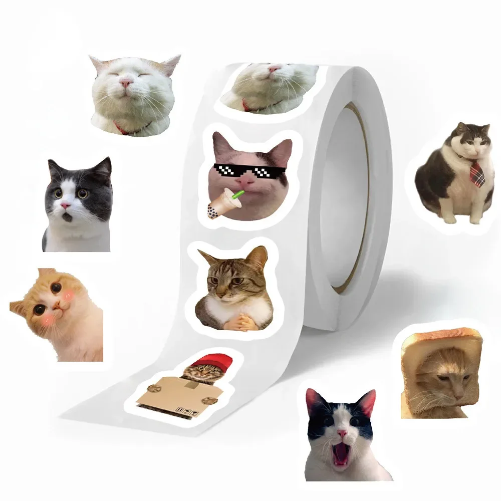 

Набор наклеек LanLanStickersWorld милые коты 500 шт