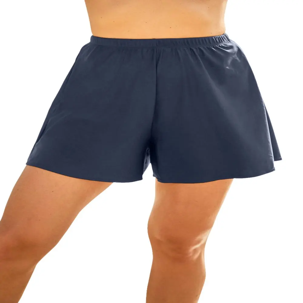 

Swimsuits For All Women`s Plus Size Loose Swim Short With -In Brief 22 Navy