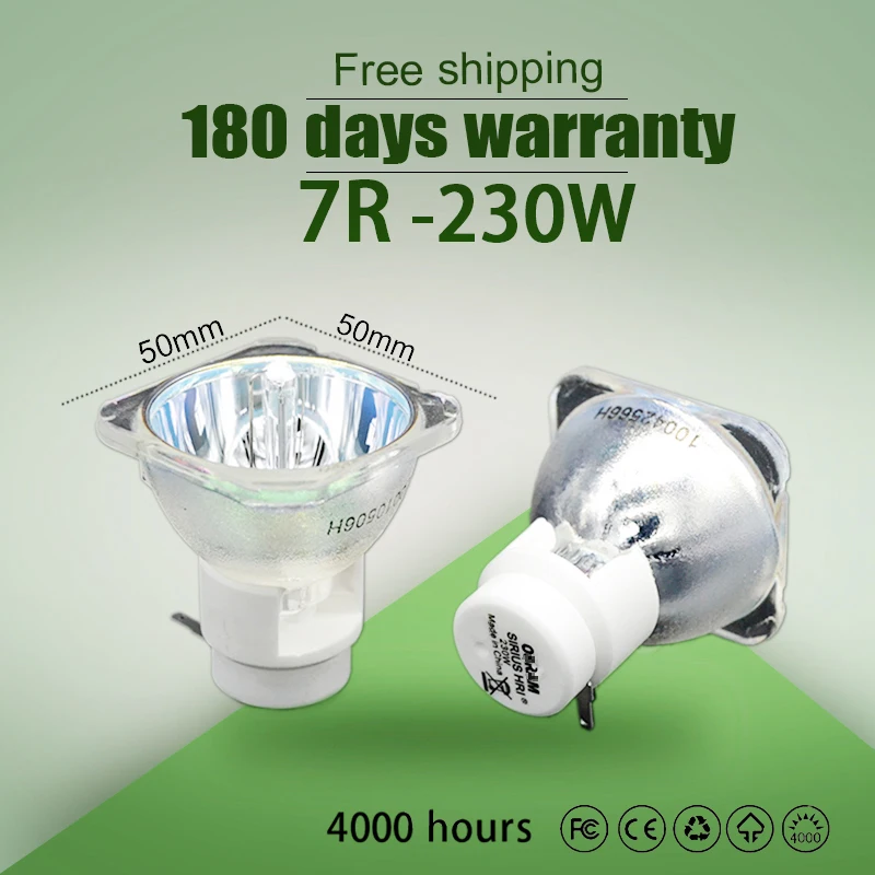 

1 шт. HRI230W лампа MSD Platinum 7R, замена Osram Лампа 230 Вт Шарпи движущаяся голова луч свет лампы сценический свет