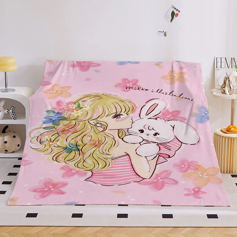 Флисовое одеяло для дивана зимние теплые милые фланелевые мягкие пушистые