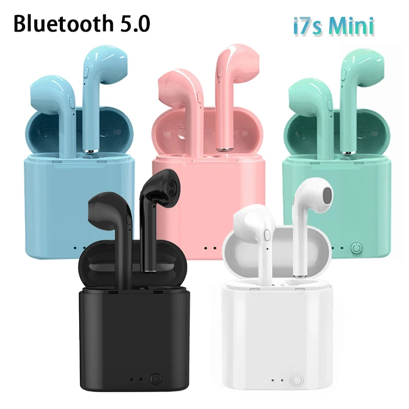 

i7s mini TWS Bluetooth Earphone Wireless Headphones Earbuds Blutooth Handfree Headsets With Charging Box for Xiaomi Huawei phone