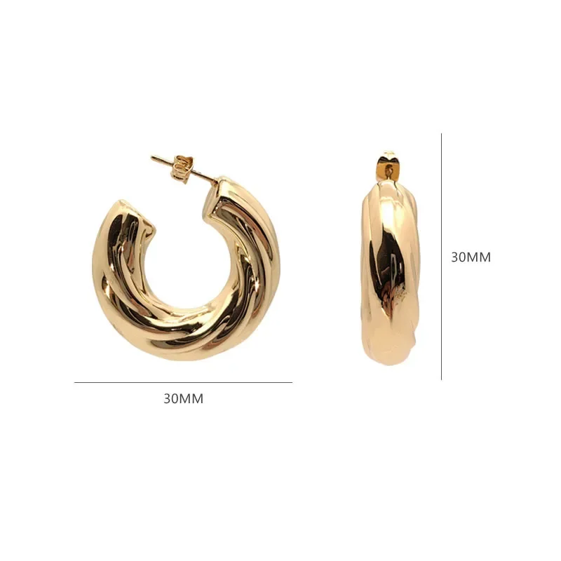 Модные серьги ручной работы из титановой стали в стиле INS от производителя прямые