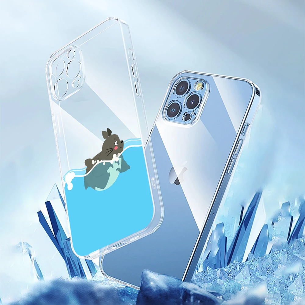 Прозрачный чехол для телефона с забавным Тоторо в Японии SAMSUNG A34 A30 A26 A25 A24 A23 A22 A21 A20
