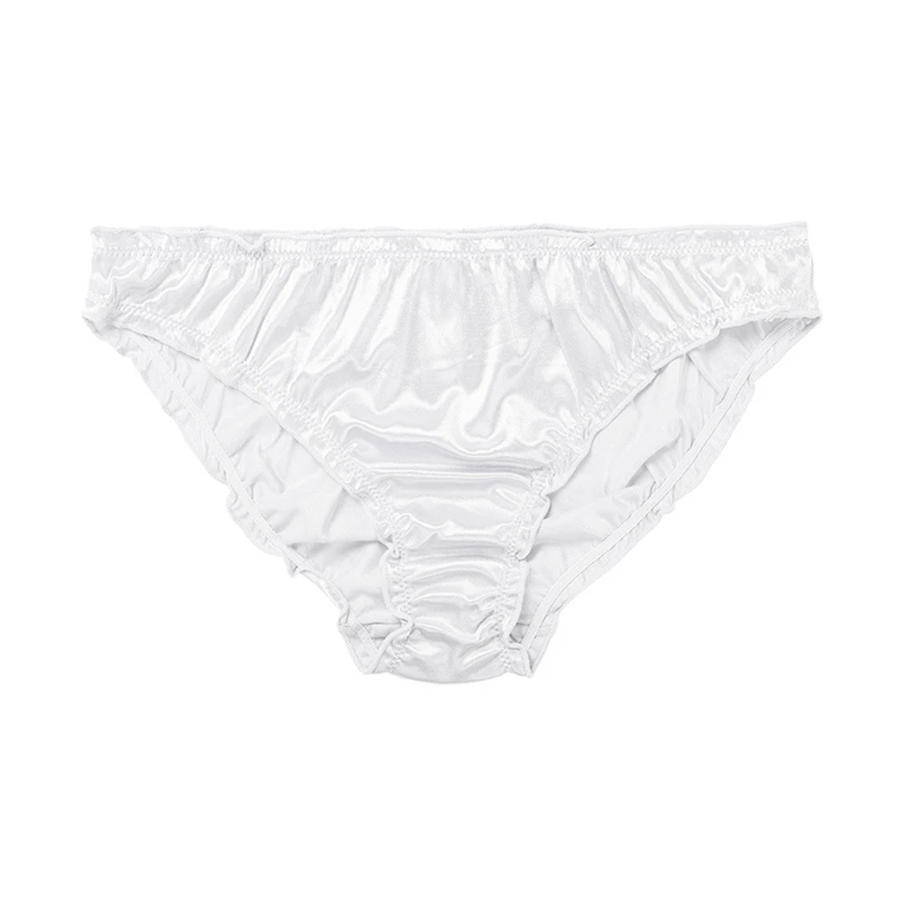 

Women Panties Female Lingerie Silk Satin Thong G-String Ruffle Knickers Sexy Underwear New Luxury Briefs Tanga Thong String