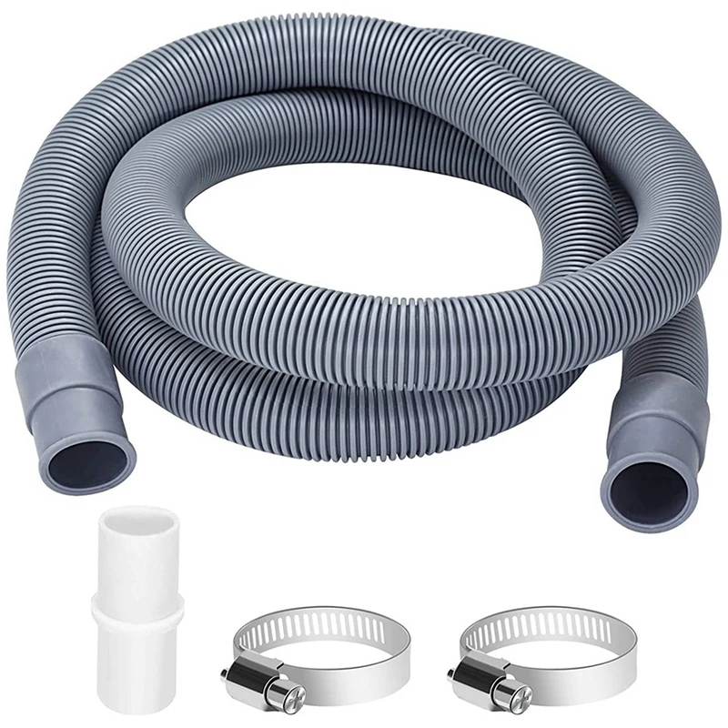

2X Drain Hose Extension For Washing Machines,2M Drain Hose Universal Washing Machine Hose,Dishwasher Extension