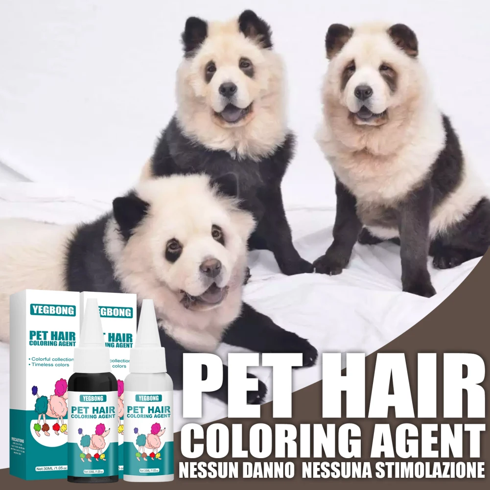 

30Ml Professional Pet Dyeing Anti-allergic Pet Hair Dye Pet Hair Dye Dog Hair Care Fading Dye Pet Conditioner Pet Supplies