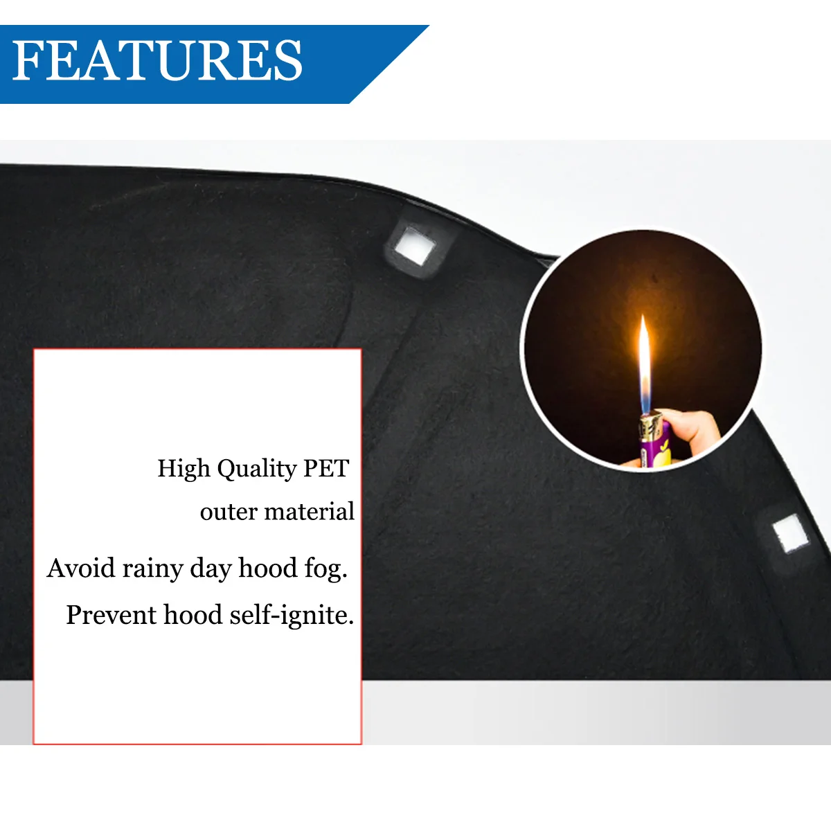 Передняя изоляционная подкладка для капота двигателя вертикальная Обложка