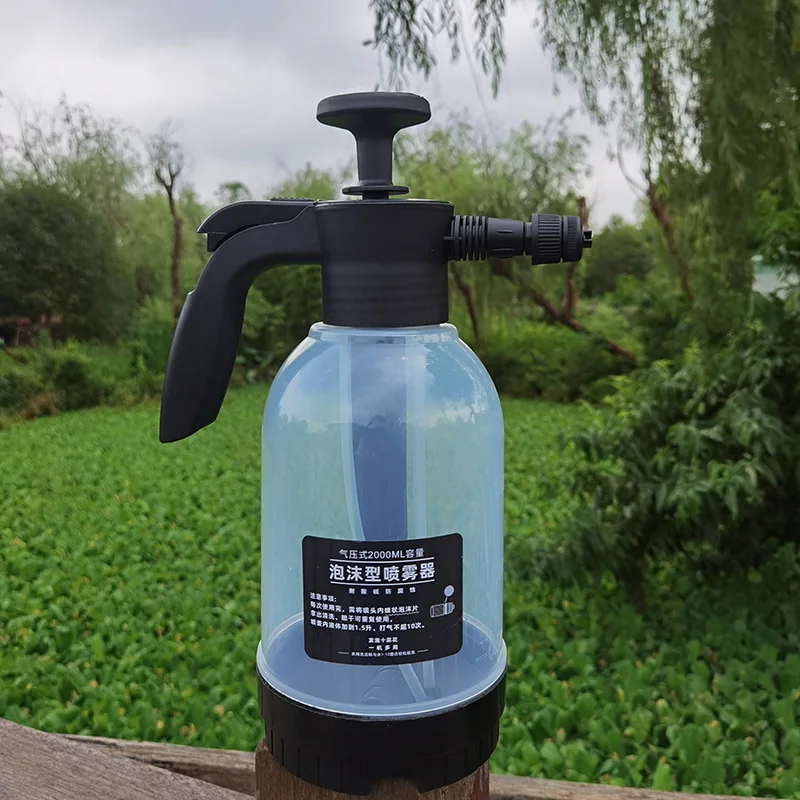 

2L Manual Foaming Spray Pot Foam Spray Pot Acid Alkali Resistant Household Foam Pot for Plants Self Watering Pot Spray Bottle