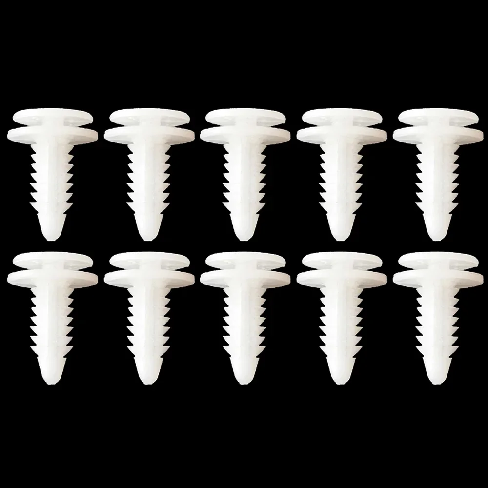 10x для Chrysler Dodge клипса обшивки панели двери Белый Нейлоновый фиксатор изоляции