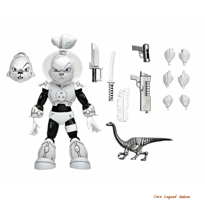 Фото В наличии: Фигурка NECA 54346 Space Rabbit Teenage Mutant Ninja Turtles Samurai Usagi Yojimbo Rabbit Ronin, модель, игрушка, подарок №4