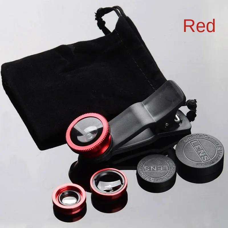 3 functions mobile phone lens 0 45x wide angle len 12 5x macro hd camera lens universal for iphone android phone free global shipping