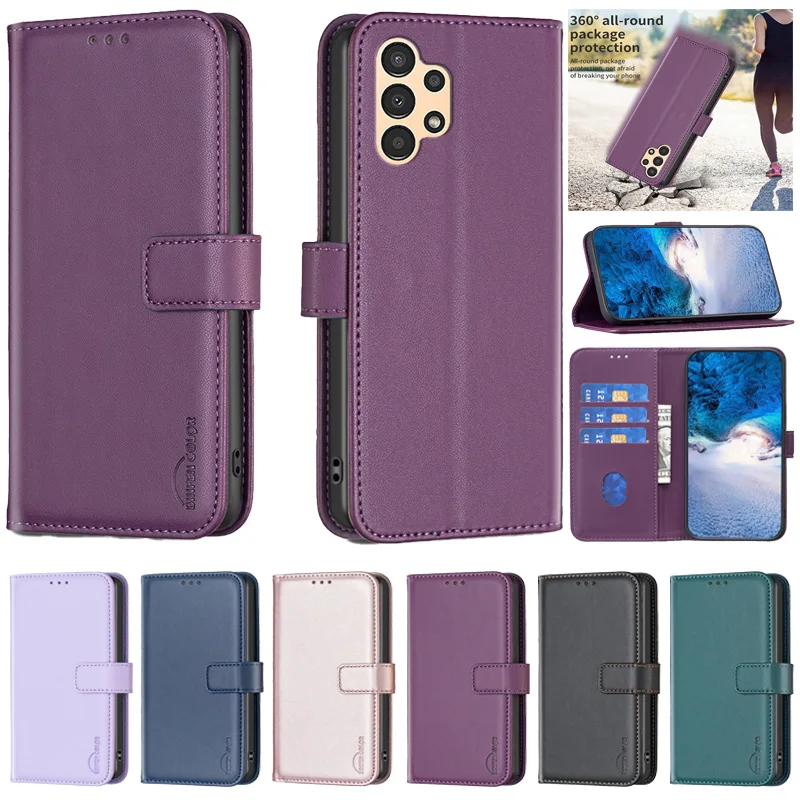 

Чехол A13 для Samsung Galaxy A13, кожаный чехол-книжка с бумажником для Samsung A 13, A135, искусственный чехол, чехол для телефона, магнитный чехол, чехлы