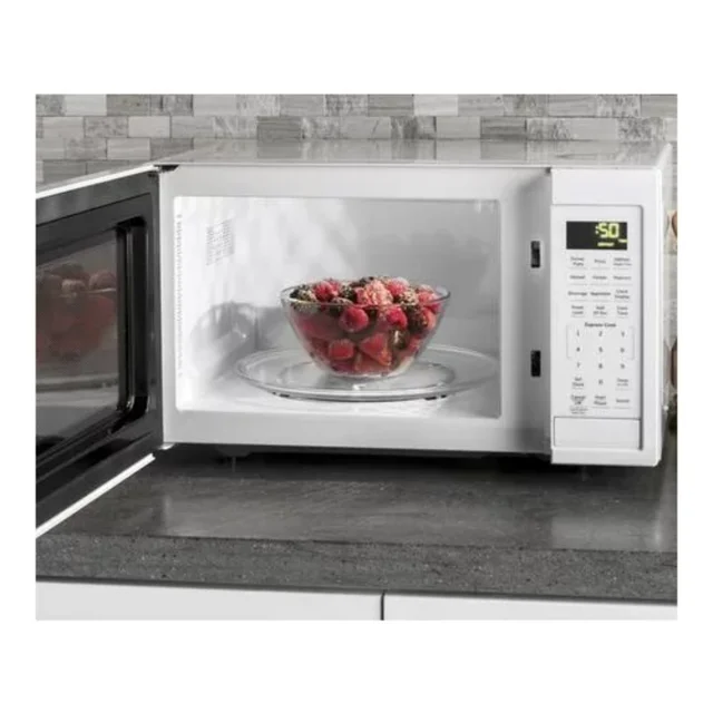 ZAOXI 0.9 Cubic Foot Capacity Countertop Microwave Oven, White, JES1095DMWW 4