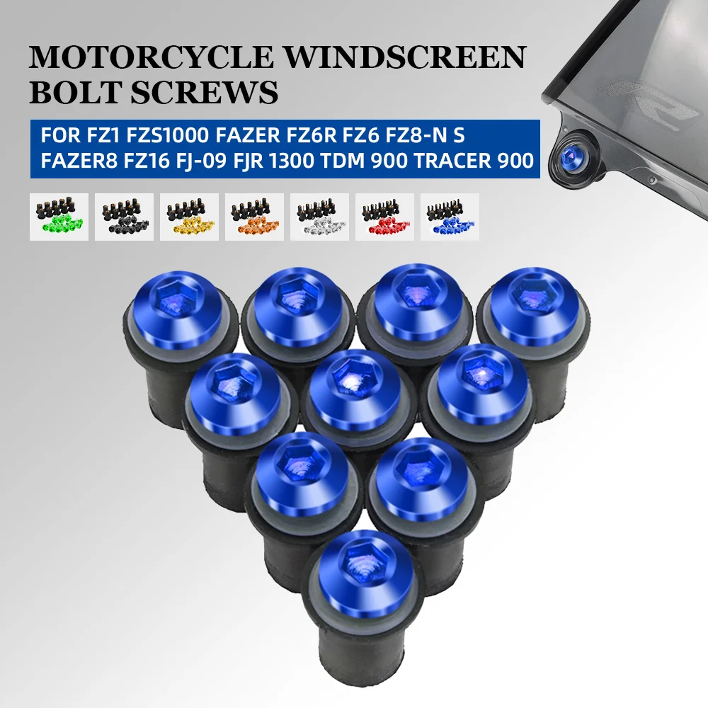 Дефлекторы лобового стекла Болты Винты для Yamaha FZ1 FZS1000 Fazer FZ6R FZ6 FZ8-N S Fazer8 FZ16 FJ-09 FJR 1300