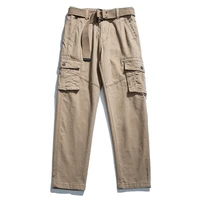 mens clothing safari style 2022 baggy side pockets cotton fashion techwear joggers male trousers streetwear casual cargo pants
