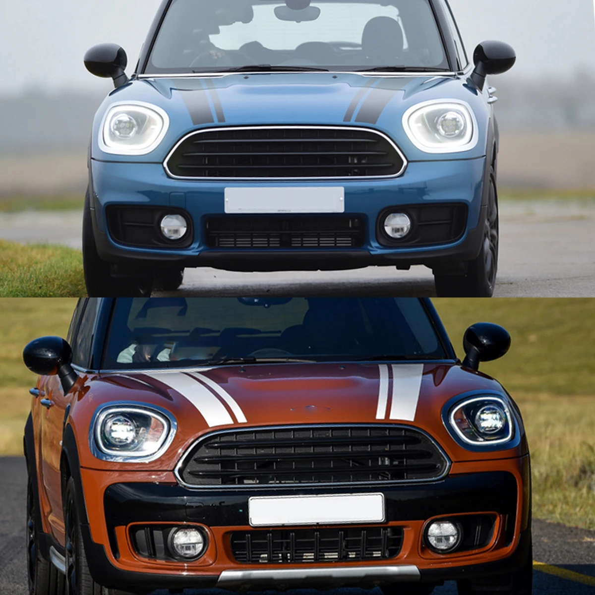 Фото Противотуманные фары для Mini Cooper F60 Countryman 2015-2019, светодиодные передние противотуманные фары, левый и правый передний сигнальный фонарь, автоматические фары дальнего света №2
