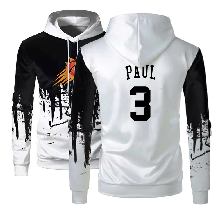 

2022 Mens American Basketball Jersey Clothes Phoenix Suns #1 Paul Cotton Sweatshirt Hoodies Clothing Ink Fashion Streetwear