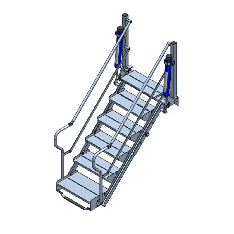 

Portable Aluminium Extension Folding Stairs Ladder For Access To Truck Train