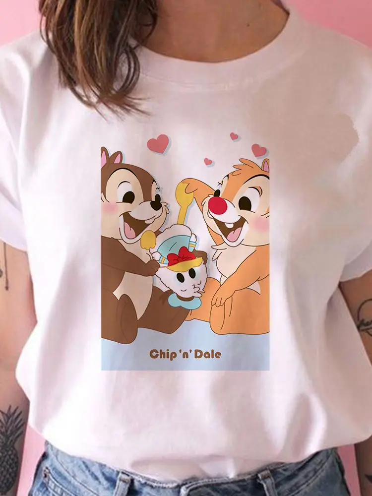 

Disney T-Shirt Summer Chip 'n' Dale Women New Products All-Match T Shirt Trendy Fun Creativity Casual Love Tshirt Donald Duck