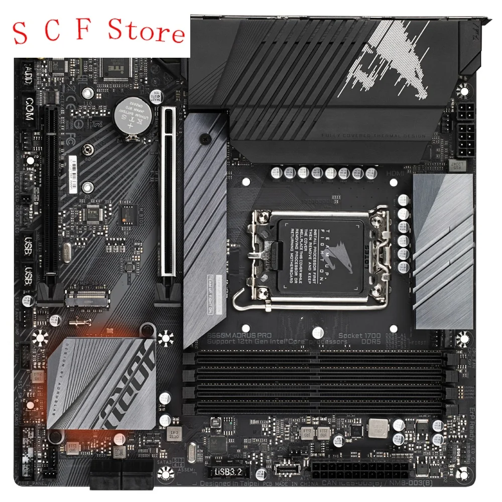 

Материнская плата для ПК B660M AORUS PRO, для Gigabyte LGA 1700 B660 DDR5 128 Гб, поддержка 12-го ЦП Micro ATX