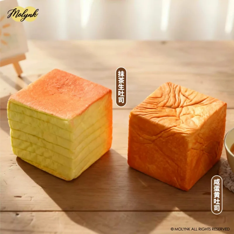 Фото Новая серия MOLYNK Alice Bread: мягкая игрушка-сюрприз в закрытой упаковке, медленно восстанавливающая форму, с эффектом кремовой губки, плотная, липкая на ощупь, сенсорная игрушка для снятия стресса. №3