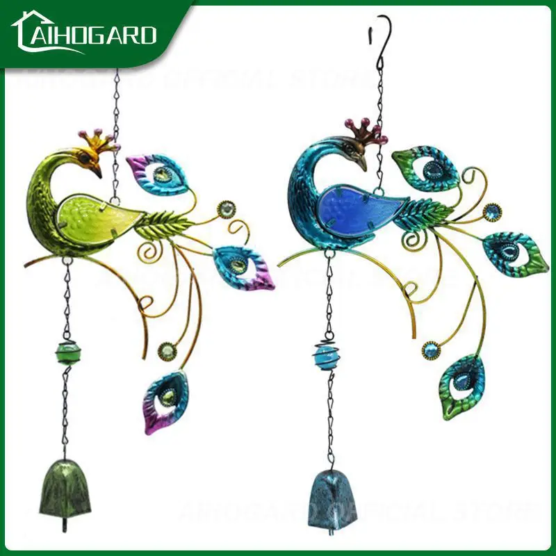 

1Pc Garden Birds Wind Chimes Window Balcony Hummingbird Metal Peacock Yard Home Wall Hanging Bells Ornament Decoration