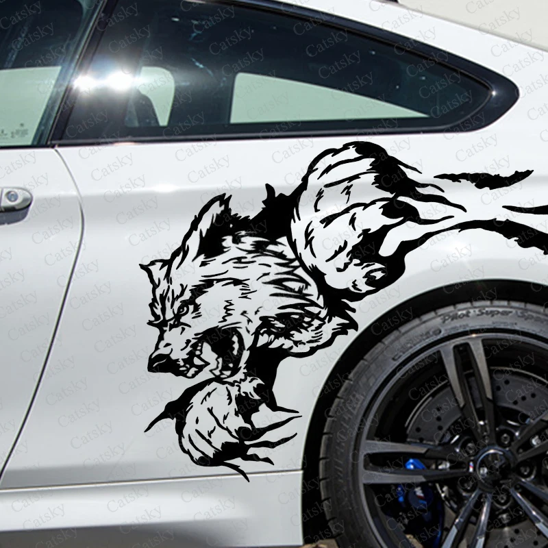 

Виниловая наклейка «волк» для тюнинга автомобиля