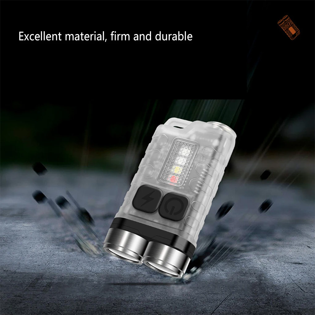

Flashlight Keychain Charging Keyring Portable Camping Climbing Torch