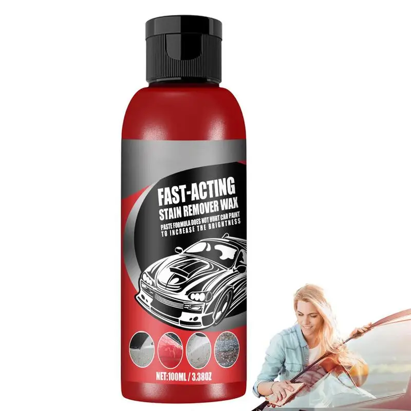 

Car Stain Removal Wax Safe And Durable Glazing Protection Wax Paint Car Cleaner To Remove Stains Water Marks And Oil Stains