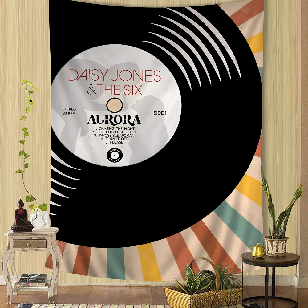 Настенные подвесные гобелены &quotМузыка Дейзи Джонс&quot шесть хиппи для гостиной