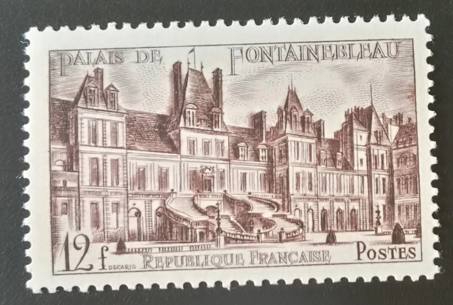 

1 шт./компл. новый французский почтовый штамп 1951 Fontainebleau, почтовые штампы с гравировкой во дворце MNH