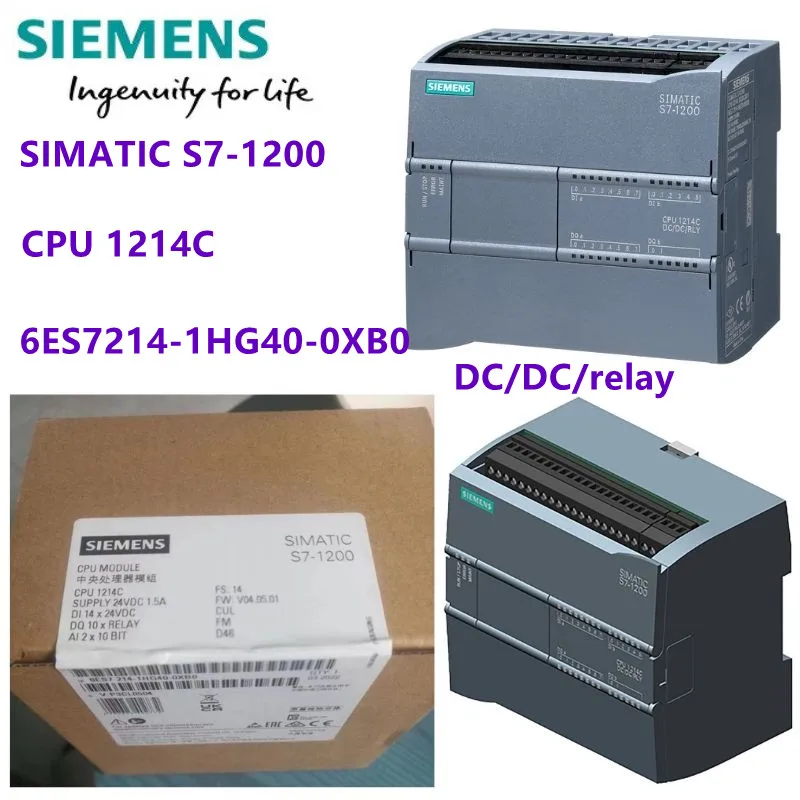 

6ES7214-1HG40-0XB0 совершенно новый SIMATIC S7-1200, ЦП 1214C, компактный ЦП, DC/реле