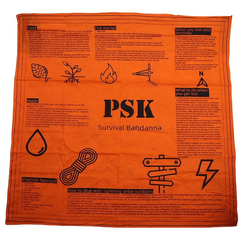 

First Aid Square Survival Equipment Tactical Military Pure Cotton Towel Cycling Emergency Kit Foulard
